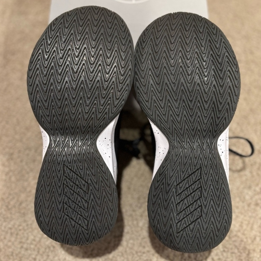 Adidas Kid's Black and Gold Athletic Shoes - Picture 6 of 7
